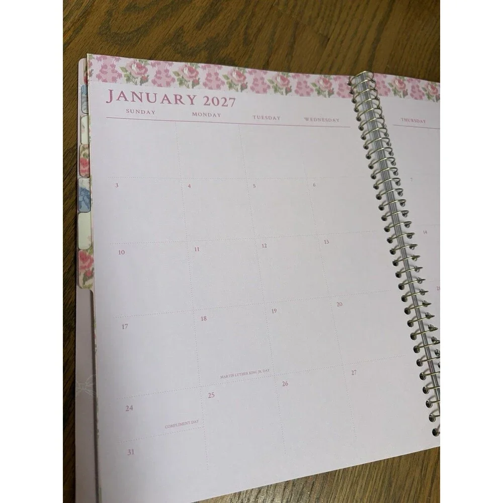 NWT LoveShackFancy x Target Yoobi Blooming Heirloom Pink Planner